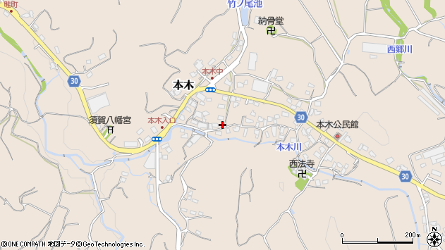 〒811-3203 福岡県福津市本木の地図