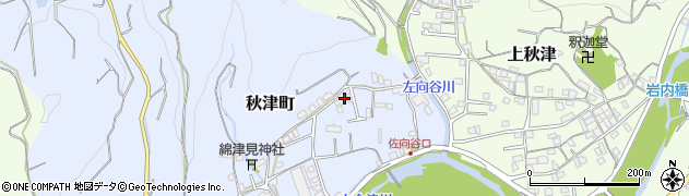 和歌山県田辺市秋津町1776周辺の地図