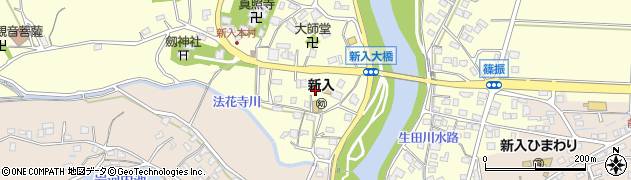 福岡県直方市下新入1635周辺の地図