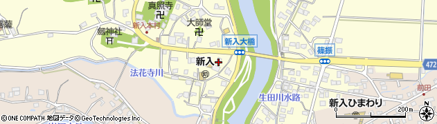 福岡県直方市下新入1569周辺の地図