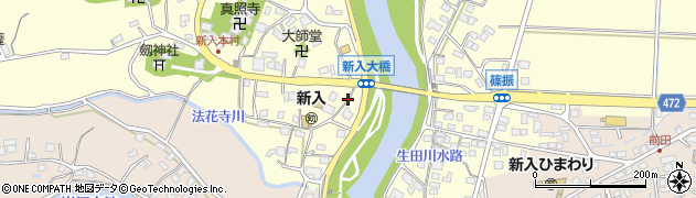 福岡県直方市下新入1962周辺の地図