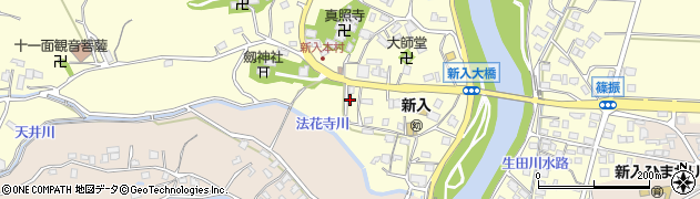 福岡県直方市下新入2550周辺の地図