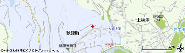 和歌山県田辺市秋津町1785周辺の地図