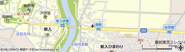福岡県直方市下新入65周辺の地図