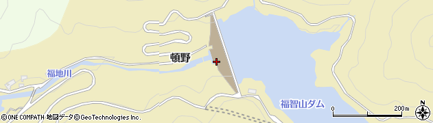 福智山ダム周辺の地図