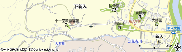 福岡県直方市下新入2577-3周辺の地図