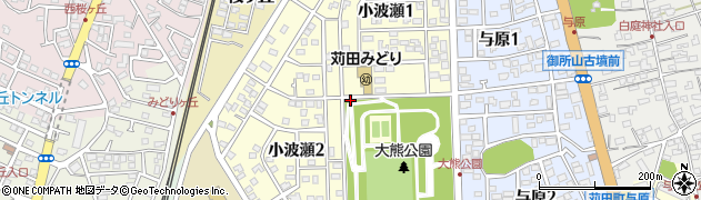 福岡県苅田町（京都郡）小波瀬周辺の地図