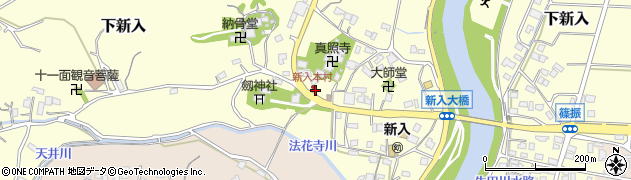 福岡県直方市下新入1678周辺の地図