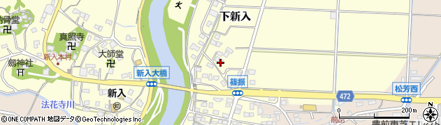 福岡県直方市下新入82周辺の地図