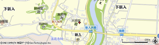 福岡県直方市下新入1561周辺の地図