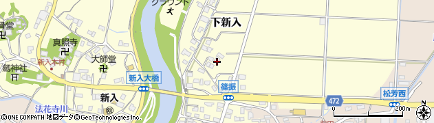 福岡県直方市下新入84周辺の地図