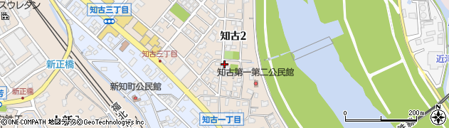 福岡県直方市知古周辺の地図