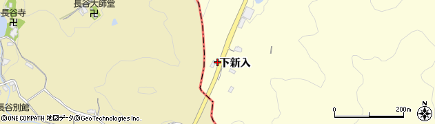 福岡県直方市下新入1974周辺の地図