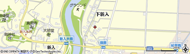 福岡県直方市下新入86周辺の地図