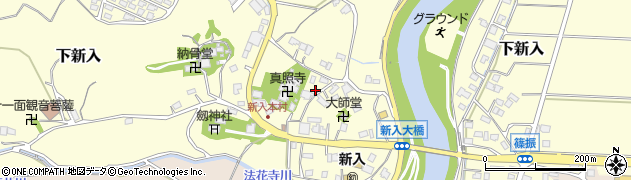福岡県直方市下新入1667周辺の地図