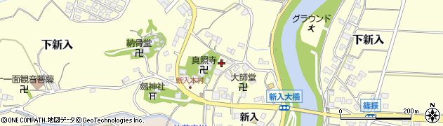 福岡県直方市下新入1669周辺の地図