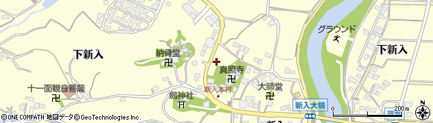 福岡県直方市下新入1682周辺の地図