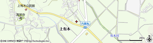 福岡県宮若市上有木587周辺の地図