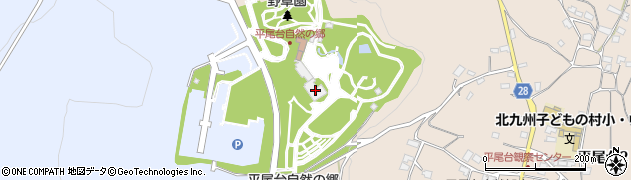 北九州市役所建設局　公園緑地部公園管理課平尾台自然の郷周辺の地図