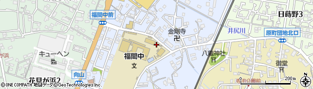 福岡県福津市花見が丘周辺の地図