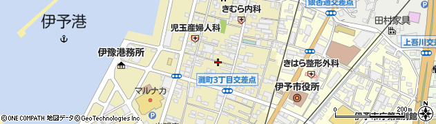 愛媛県伊予市灘町周辺の地図