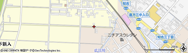 福岡県直方市下新入355周辺の地図