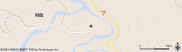 徳島県那賀郡那賀町川俣ソヲ周辺の地図