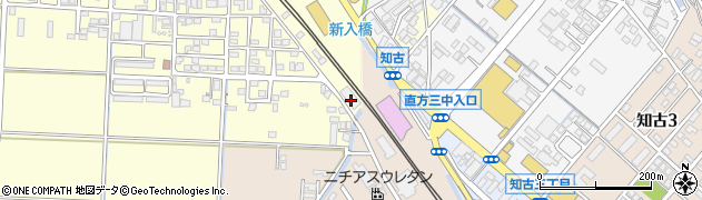 福岡県直方市下新入1377-4周辺の地図