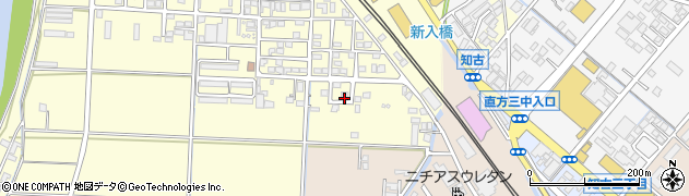 福岡県直方市下新入368周辺の地図
