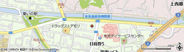 セブンイレブン福津日蒔野店周辺の地図