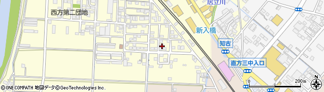 福岡県直方市下新入374周辺の地図