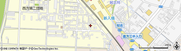 福岡県直方市下新入377周辺の地図