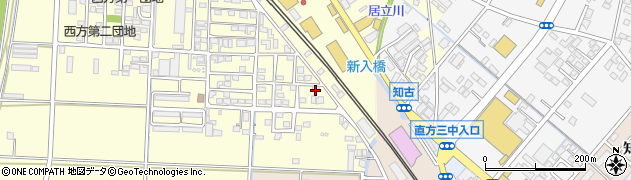 福岡県直方市下新入379-2周辺の地図