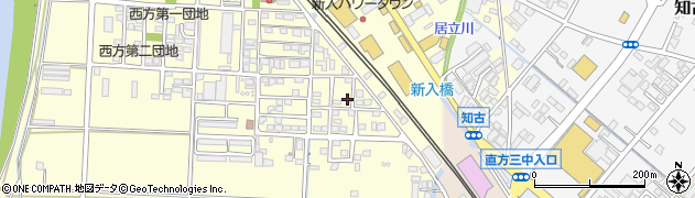 福岡県直方市下新入384周辺の地図