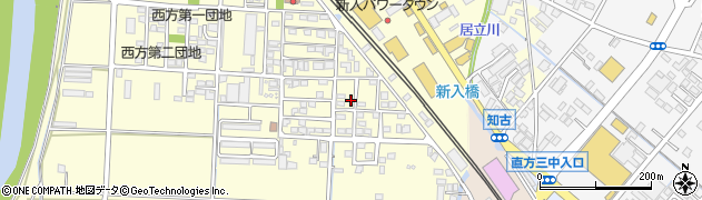 福岡県直方市下新入387周辺の地図