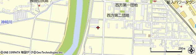 福岡県直方市下新入450周辺の地図