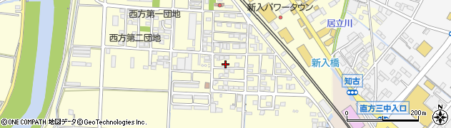 福岡県直方市下新入433周辺の地図