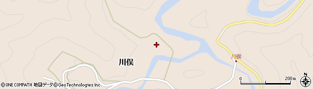 徳島県那賀町（那賀郡）川俣（ドヲノ前）周辺の地図