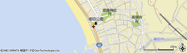 埴田周辺の地図