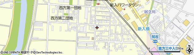 福岡県直方市下新入433-21周辺の地図