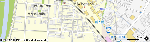 福岡県直方市下新入385周辺の地図