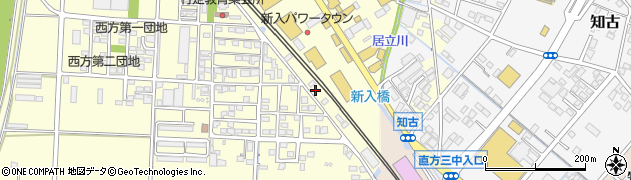 福岡県直方市下新入38周辺の地図