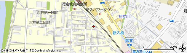 福岡県直方市下新入389周辺の地図