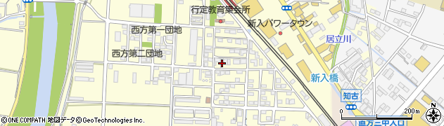 福岡県直方市下新入431周辺の地図