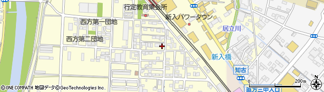 福岡県直方市下新入432周辺の地図