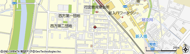 福岡県直方市下新入428周辺の地図