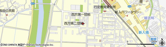 福岡県直方市下新入458周辺の地図