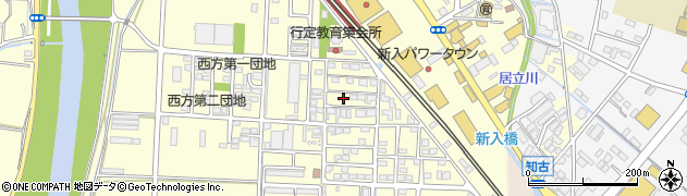 福岡県直方市下新入429周辺の地図