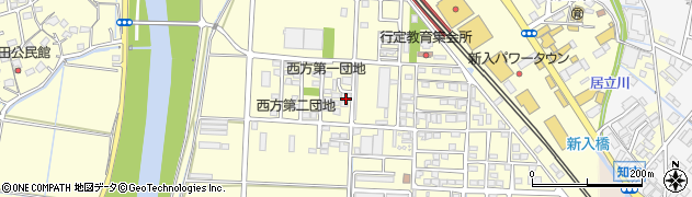 福岡県直方市下新入459周辺の地図