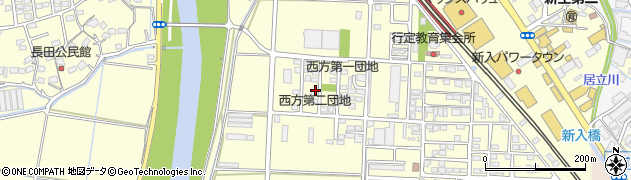 福岡県直方市下新入454周辺の地図